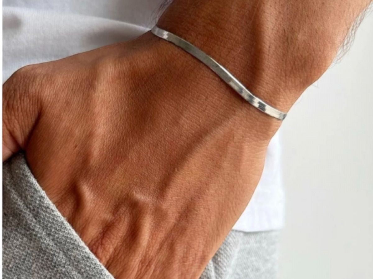 Snake Chain Bracelet- Silver