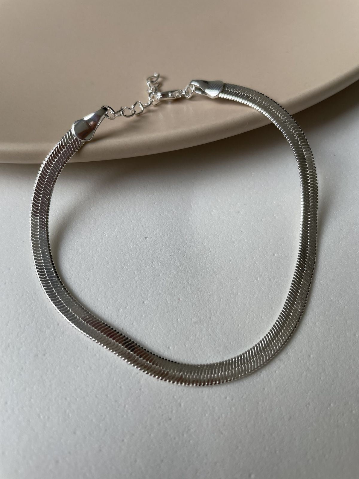 Snake Chain Bracelet- Silver