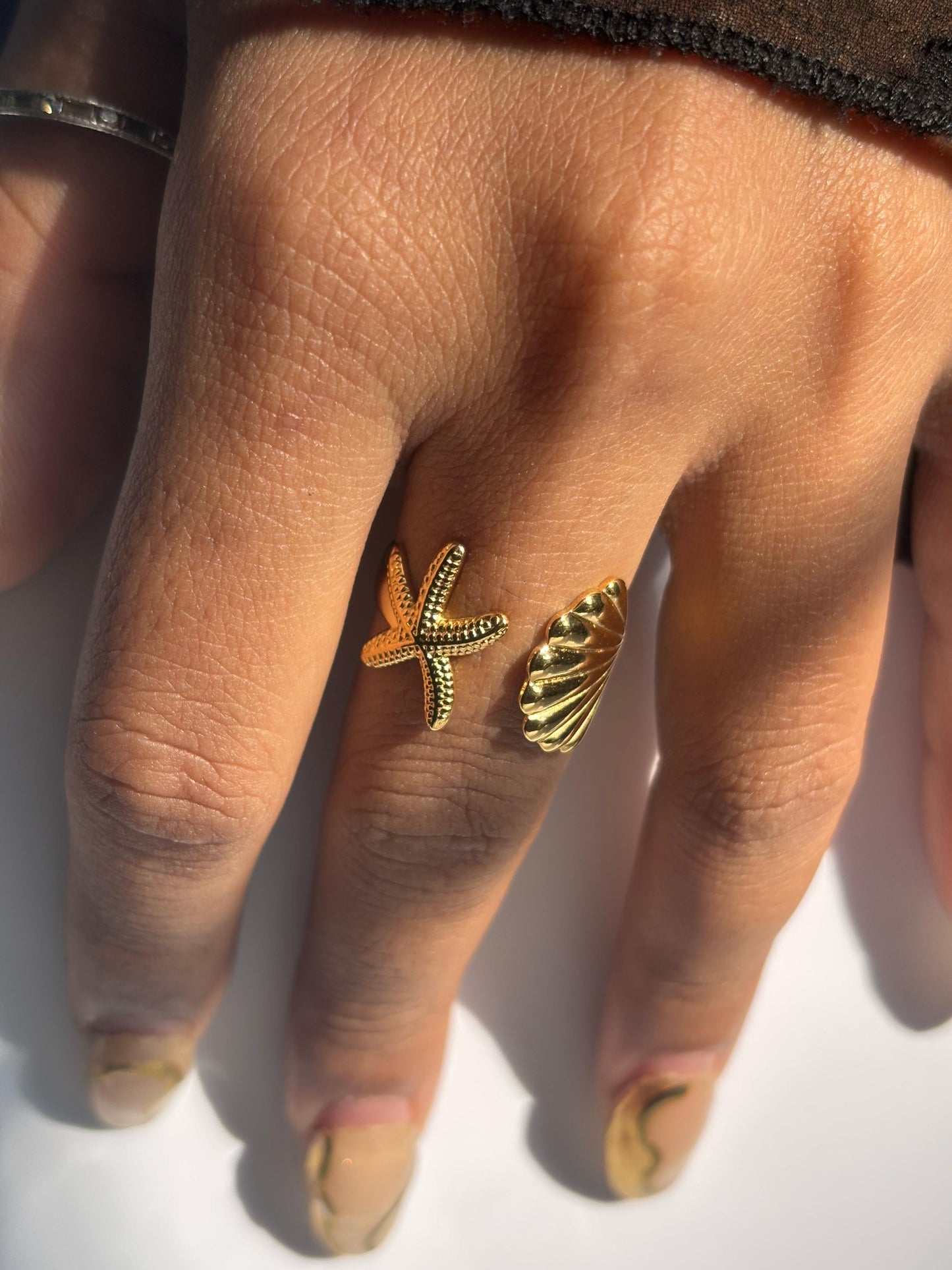 Seashell Minimalist Ring