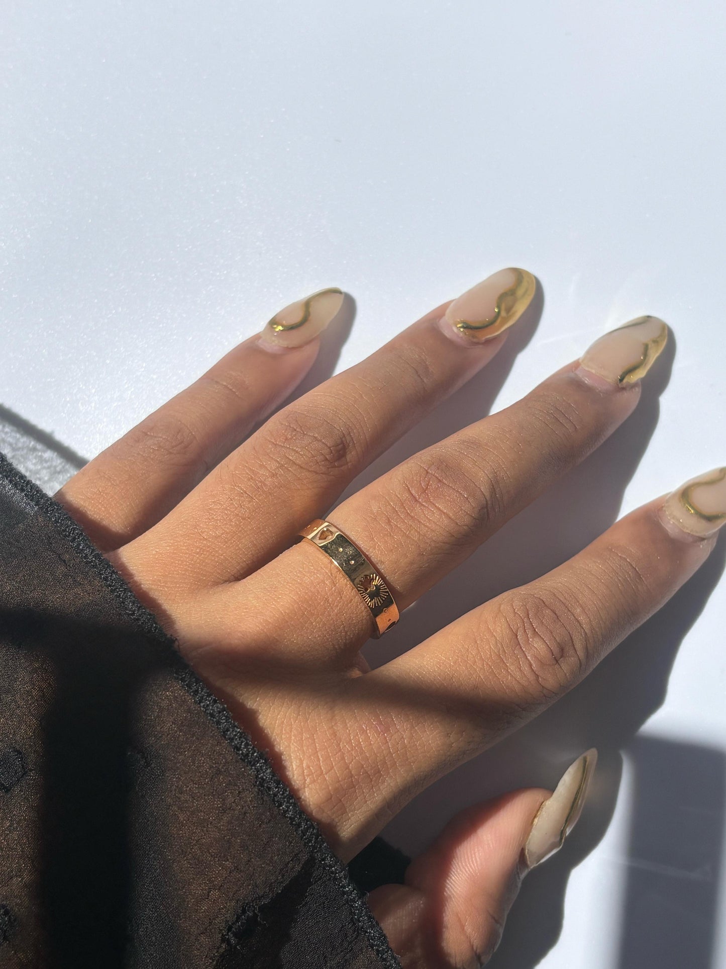 Azure Minimalist Ring