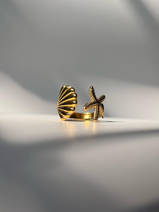 Seashell Minimalist Ring