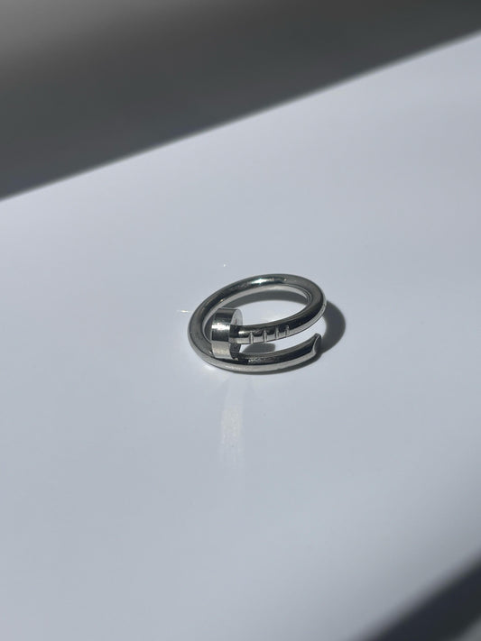 Nail It Silver Minimalist Ring