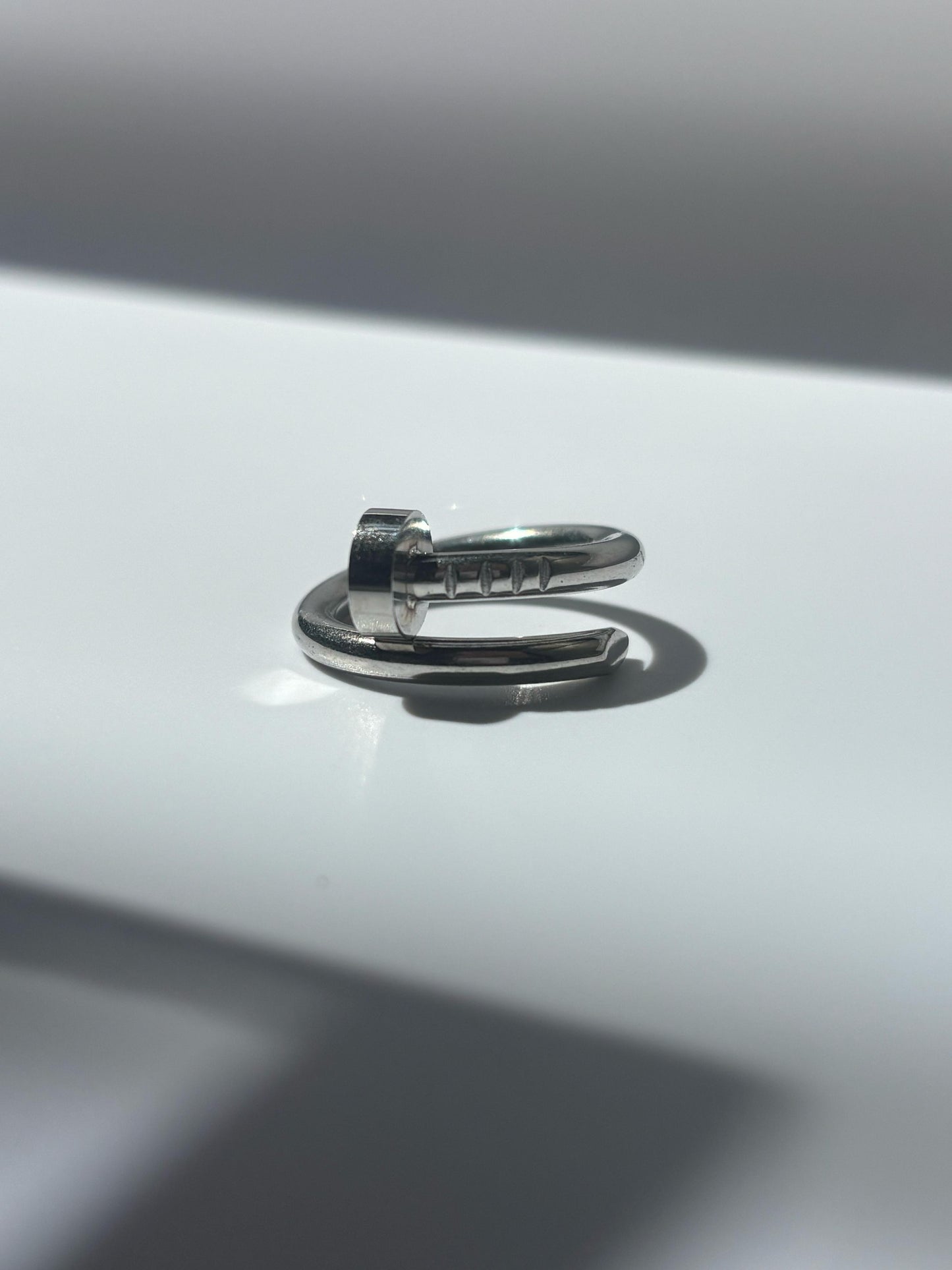 Nail It Silver Minimalist Ring